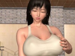 Hot 3D anime babe suck tentacles