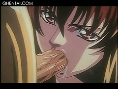 Hentai sex prisoner in chains mouth fucked and cunt teased