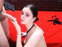 hot girl gets deepthroated live on cam