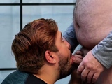 BEARFILMS Fat Bear Tony Marks Sucked By Gay Alezgi Cage