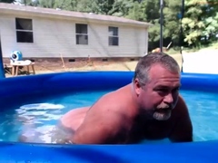 Naked Pool Dad