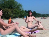 Nude beach girl